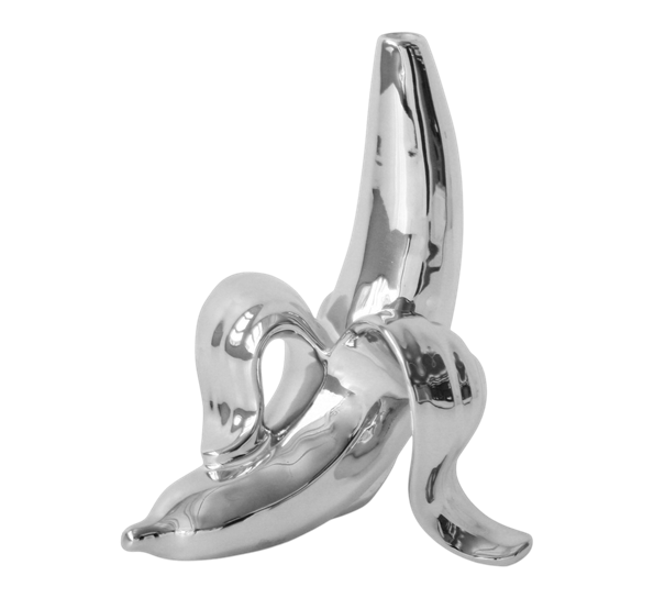 Banana bud vase platinum fra Jonathan Adler