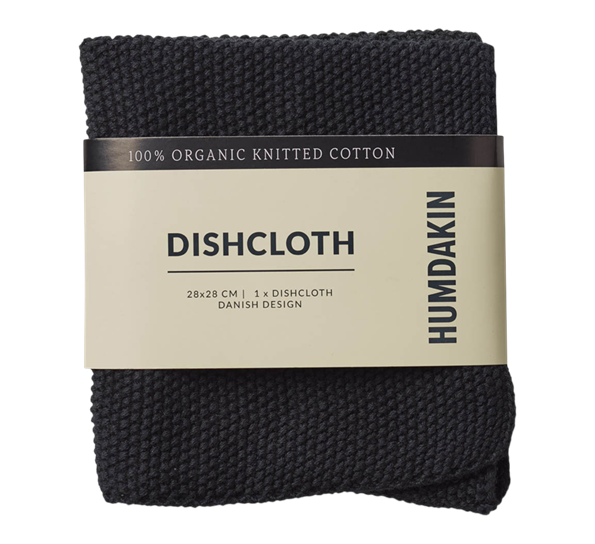 Knitted Kitchen kjøkkenklut 28x28cm coal fra Humdakin