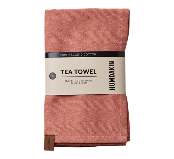 Organic kjøkkenhåndkle 2pk dusty powder fra Humdakin