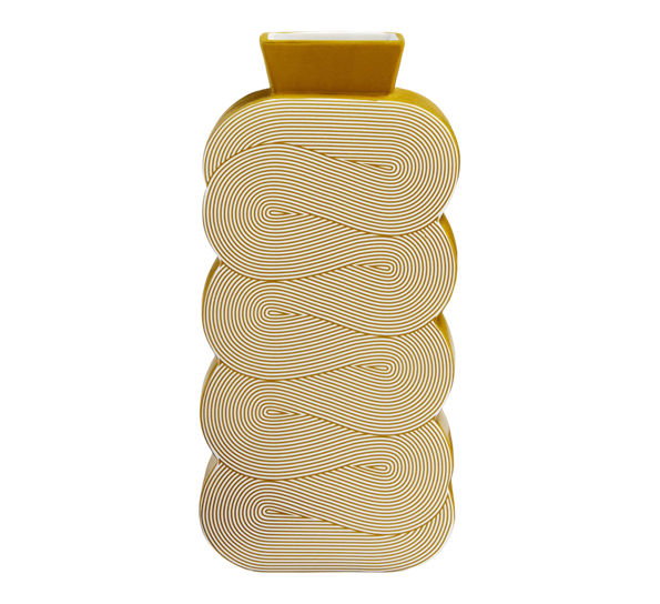 Pompidou vase stor oker fra Jonathan Adler