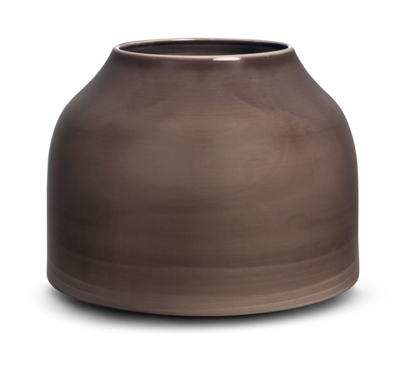 Botanica vase gråbrun 21 cm fra Kähler