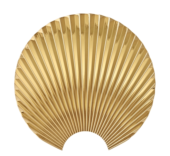 Concha knagg veggdekorasjon 20 cm gull fra AYTM