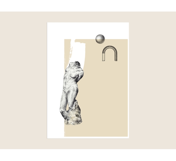 Venus in beige 30 x 40 cm