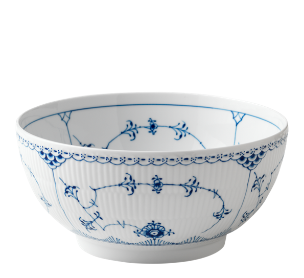 Musselmalt Halvblonde skål 310 cl fra n