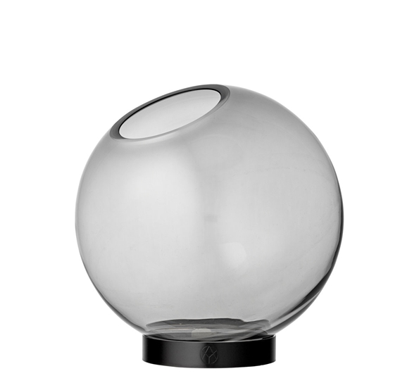 Globe vase 17 cm sort sort fra AYTM