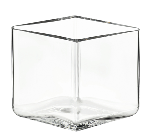 Ruutu vase klar 8 cm fra Iittala