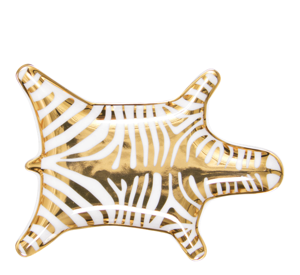 Zebra fat gull og hvitt fra Jonathan Adler