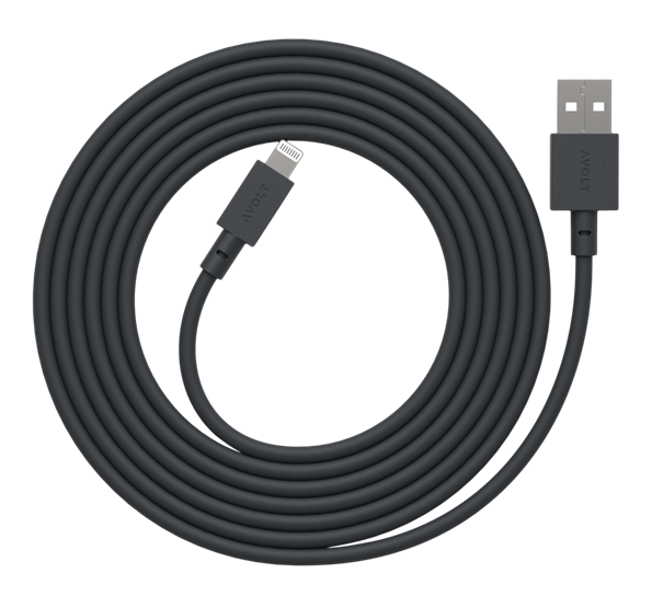 Cable 1 USB A Stockholm sort 1,8 m fra Avolt