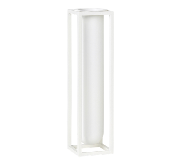 Kubus flora vase hvit fra By Lassen