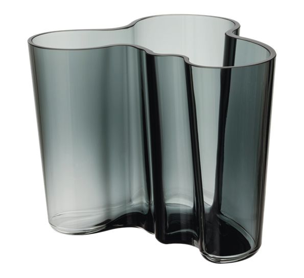 Aalto vase 120mm Mørk Grå fra Iittala