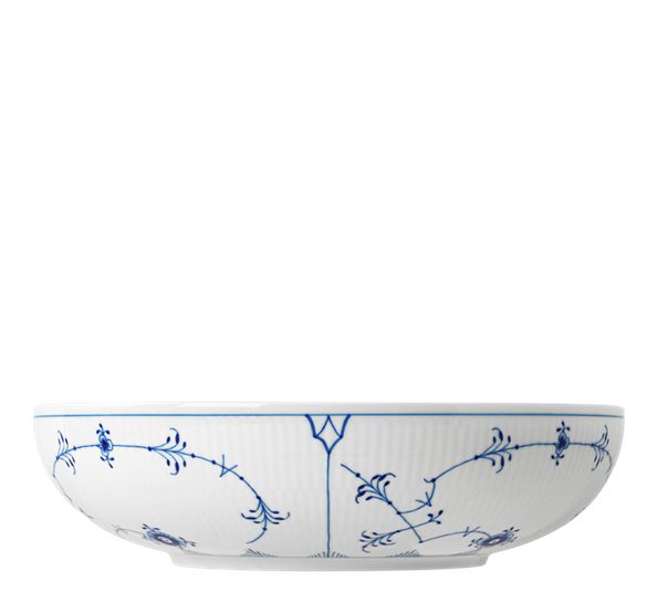 Musselmalt Riflet serveringsskål 240 cl fra n