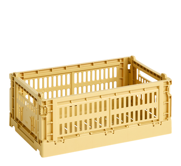 Colour Crate 17x26,5x10,5 cm golden yellow oppbevaringskasse fra HAY