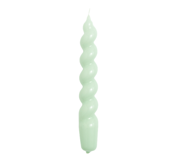 Spiral Candle lys 19 cm mint fra HAY