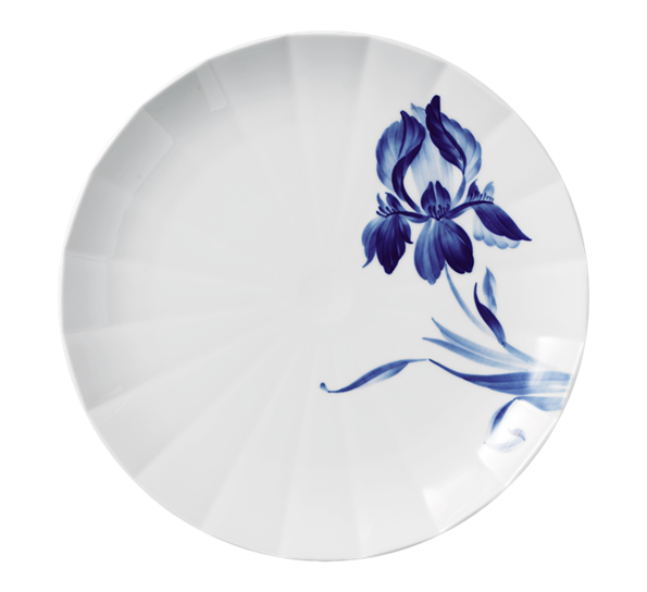 Blomst tallerken flat 27 cm iris fra Royal Copenhagen