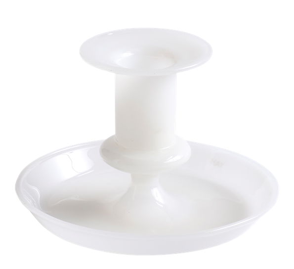 Flare lysestake 8 cm hvit fra HAY