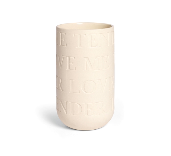Lovesong vase kalkhvit 22 cm fra Kähler