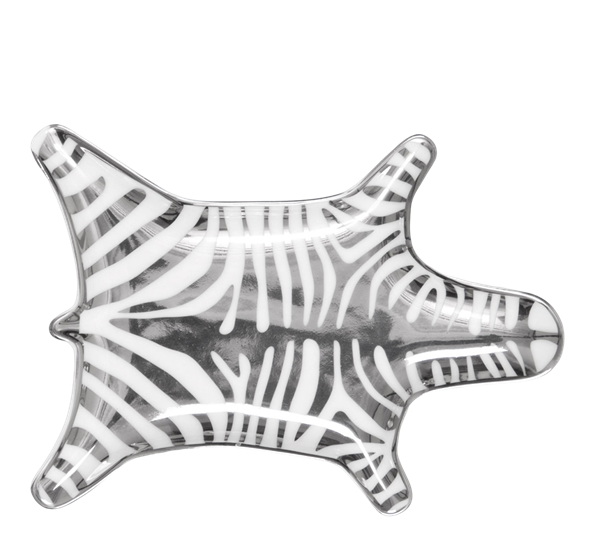 Zebra fat sølv og hvitt fra Jonathan Adler