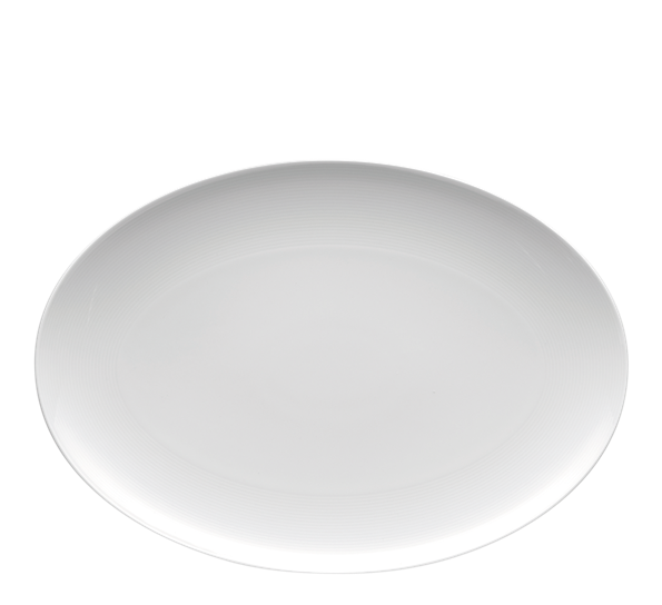 Loft Hvit fat ovalt 40 cm fra Thomas