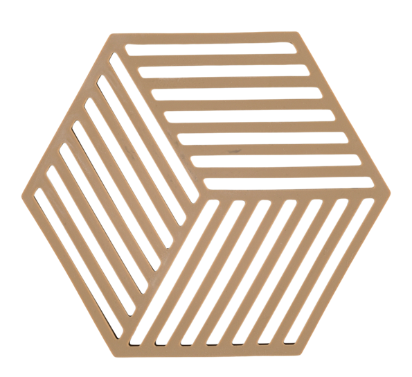 Bordskåner Hexagon dark camel fra Zone