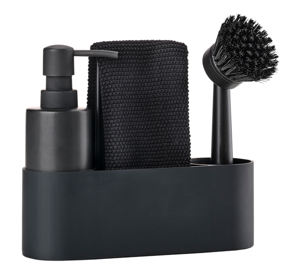 Singles oppvasksett med oppvaskklut 4 deler fra Zone