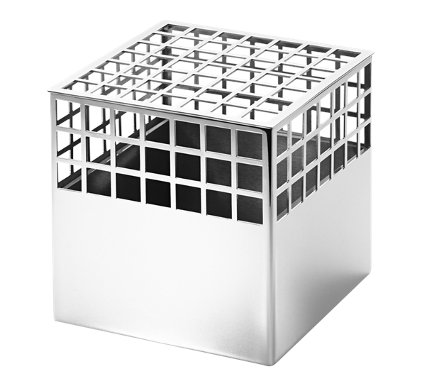 Matrix vase cube medium fra Georg Jensen