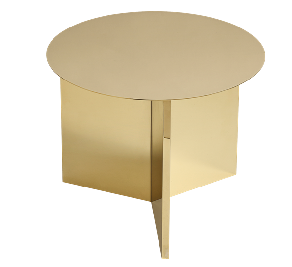 Slit table rundt bord messing ø45 cm fra HAY