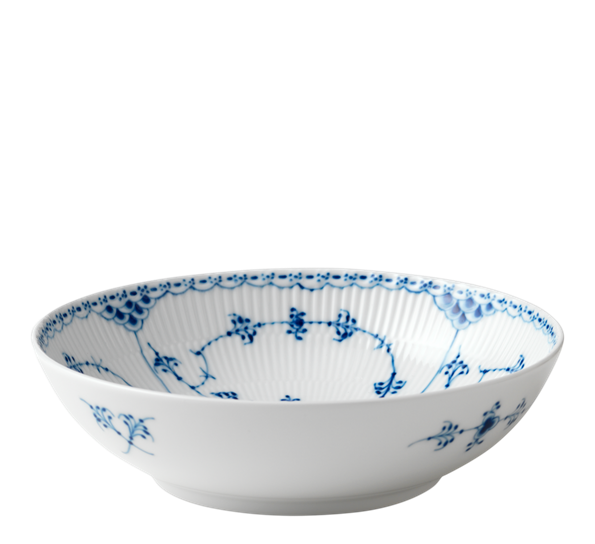 Musselmalt Halvblonde skål 110 cl fra n