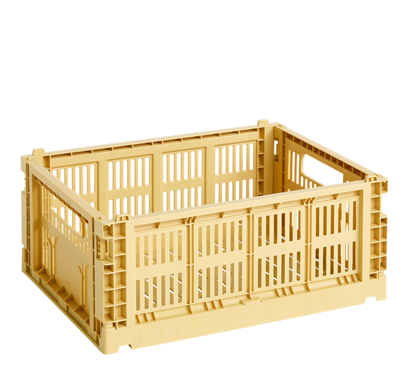 Colour Crate 26,5x34,5x14 cm golden yellow oppbevaringskasse fra HAY