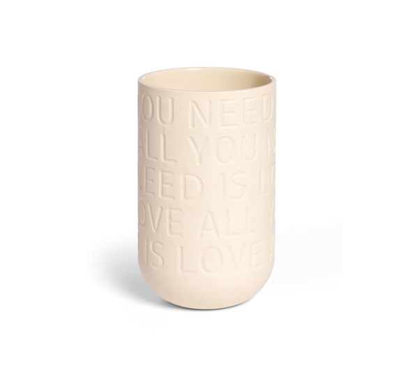 Lovesong vase kalkhvit 17 cm fra Kähler