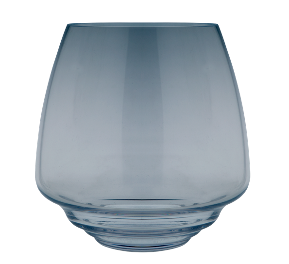 Flow lyslykt til kubbelys blå Ø18,5cm fra Holmegaard