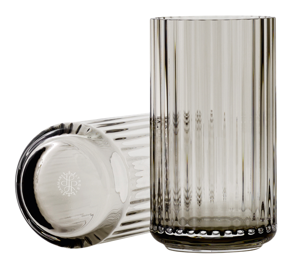 Lyngbyvase 15 cm grå fra Lyngby Porcelæn