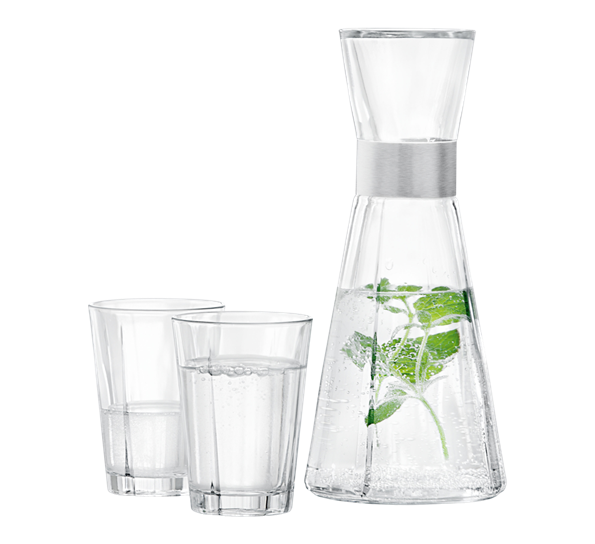Grand Cru vannkaraffel med to glass fra Rosendahl