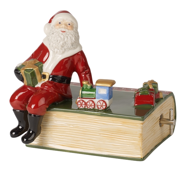 Nostalgic melody bok med nisse med spilledåse fra Villeroy & Boch