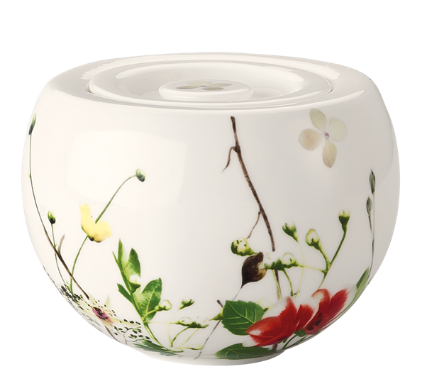 Fleurs Sauvages sukkerskål med lokk 25 cl fra Rosenthal