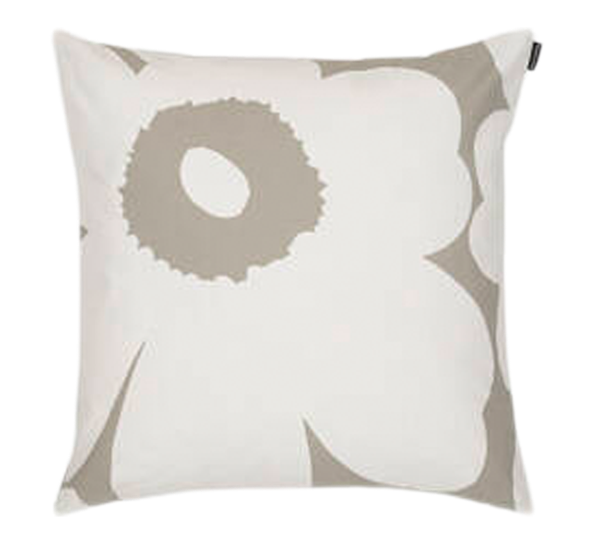 Unikko putetrekk 50x50 cm lysegrå offwhite fra Marimekko