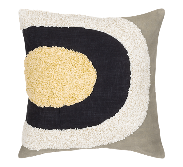 Melooni putetrekk 50x50 cm grå hvit gul fra Marimekko