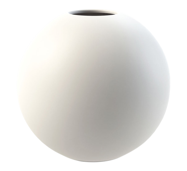 Ball vase 20 cm hvit fra Cooee Design