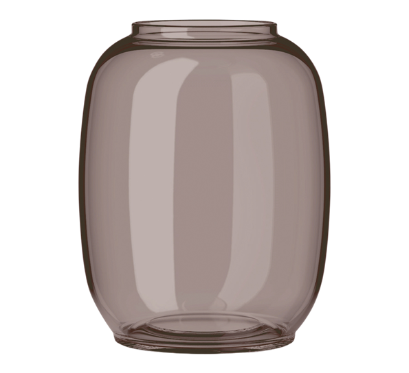 Form 140 2 vase smoke fra Lyngby Porcelæn