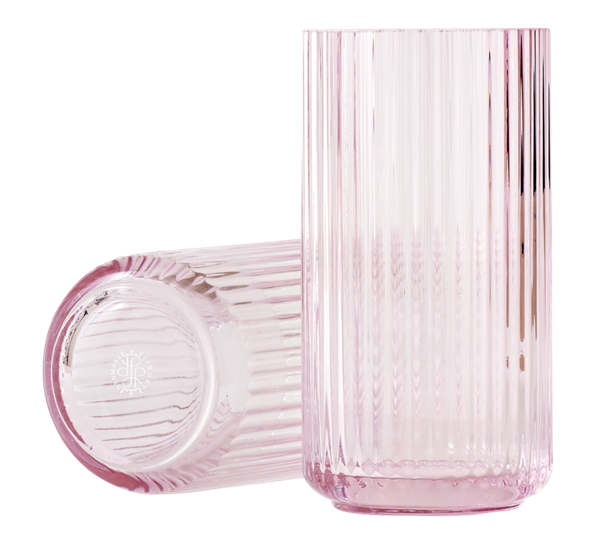 Lyngbyvase 20 cm sart rosa 1 fra Lyngby Porcelæn