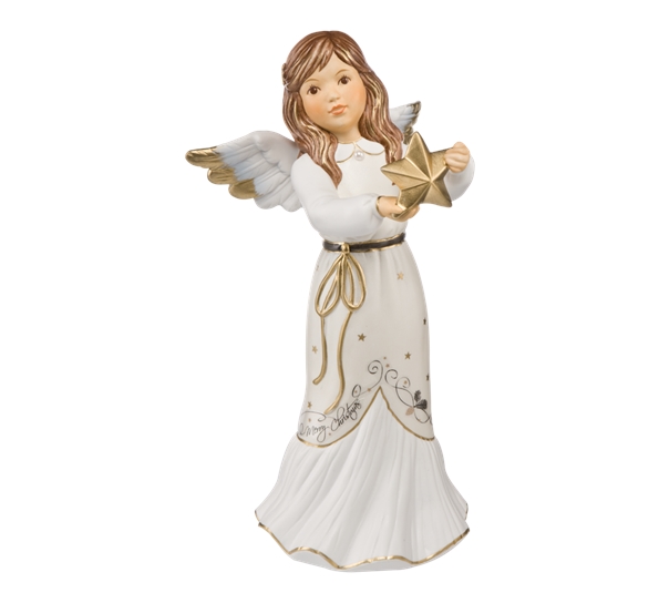Glamorous Star Greeting engel 25 cm merry christmas