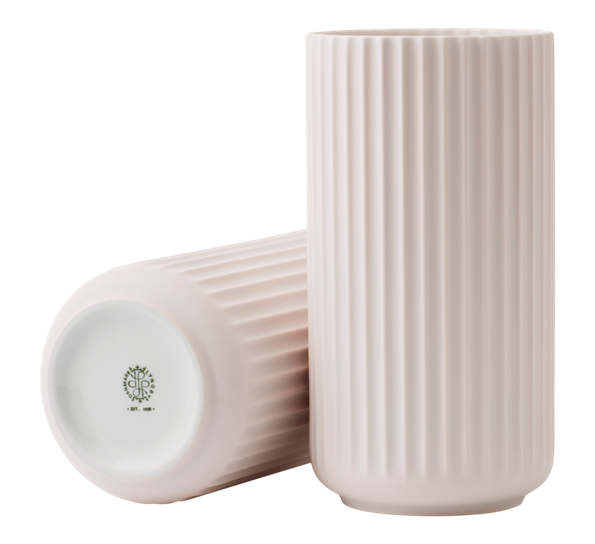 Lyngbyvase 20 cm sart rosa fra Lyngby Porcelæn