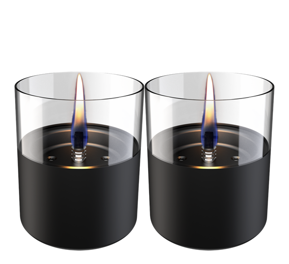 Lilly 10 lykt 2-pk med 0,7 ltr tenderfuel sort fra Tenderflame