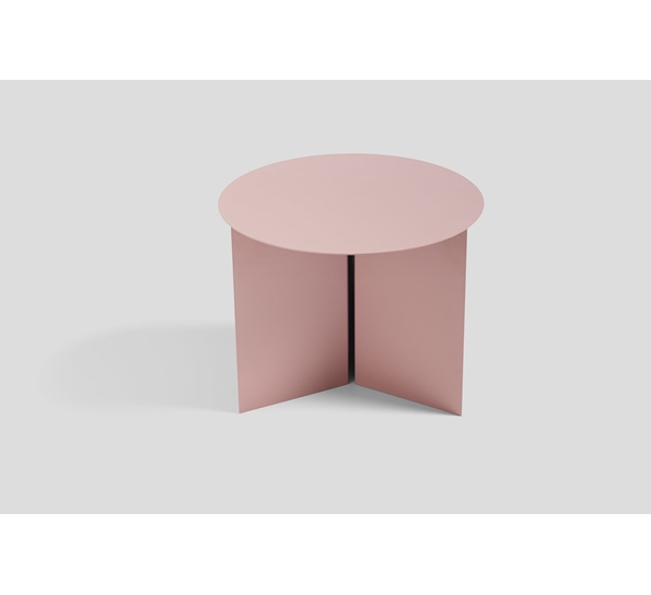 Slit table rund rouge fra HAY