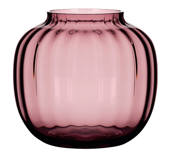 Primula vase 12,5 cm plomme fra Holmegaard