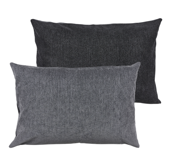 Pute washed chenille grå 40x60 cm fra Södahl