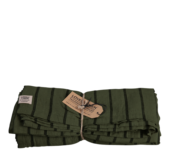 Misty linduk 145X300 cm stripe forest fra Lovely Linen