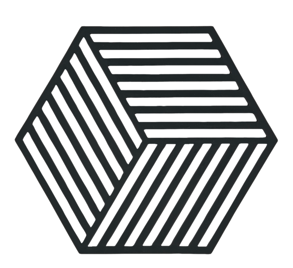 Bordskåner Hexagon sort fra Zone