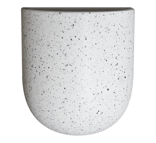 Cut veggkrukke white dot 17 x 15 x 10cm fra DBKD