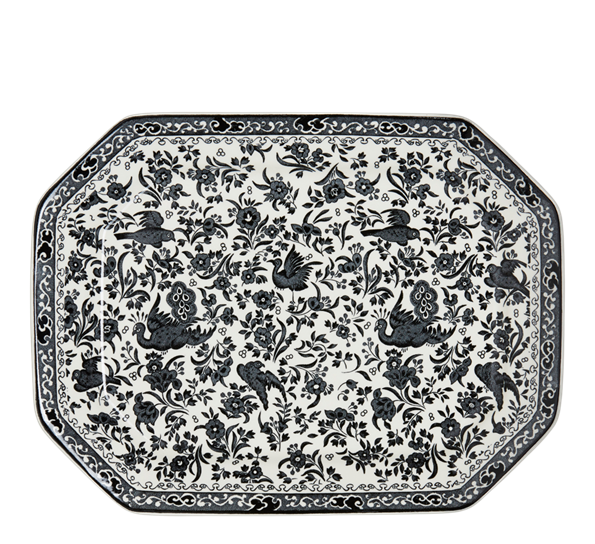 Black Regal Peacock serveringsfat 34 cm fra Burleigh