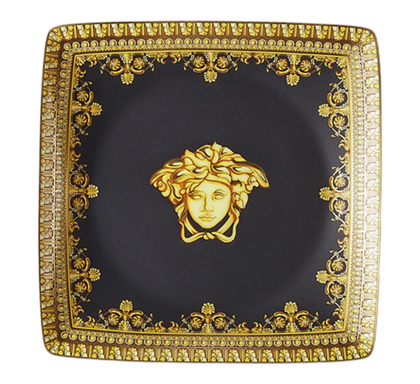 Baroque Nero fat 12x12 cm fra Versace
